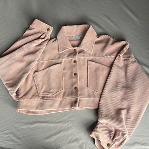 Corduroy cropped jacket